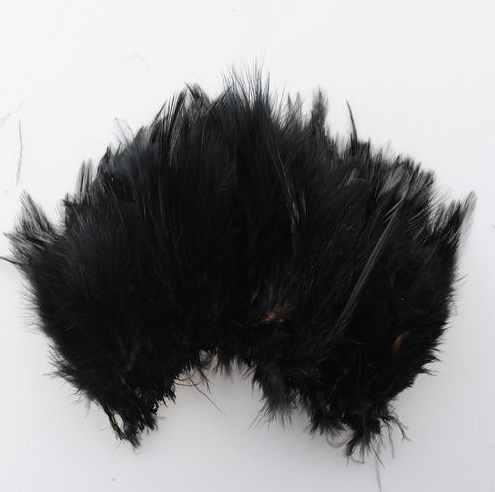 Kohoutí Peří černé vel.5 - 10cm 