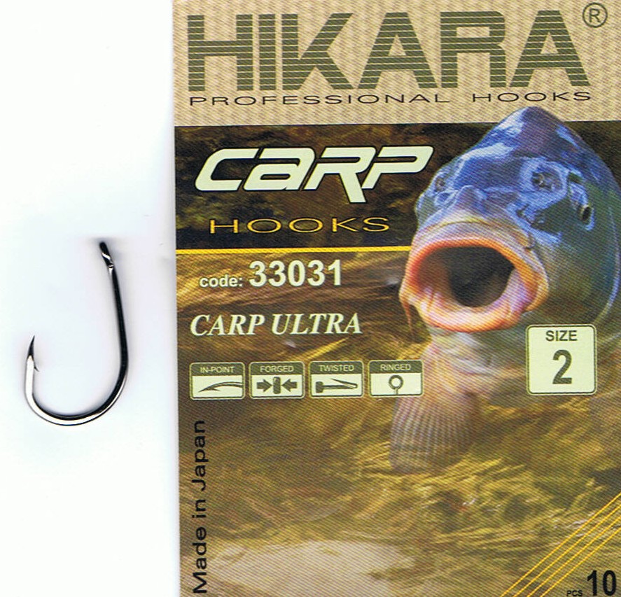 Háčky Kaprové-Hikara Carp Ultra black chrome  vel.2-10ks