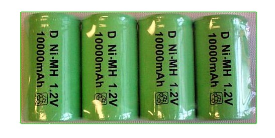 D 1,2V NIMH 10000 mAH