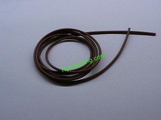 Silikonová hadička Hnědá 1,5mm 1m