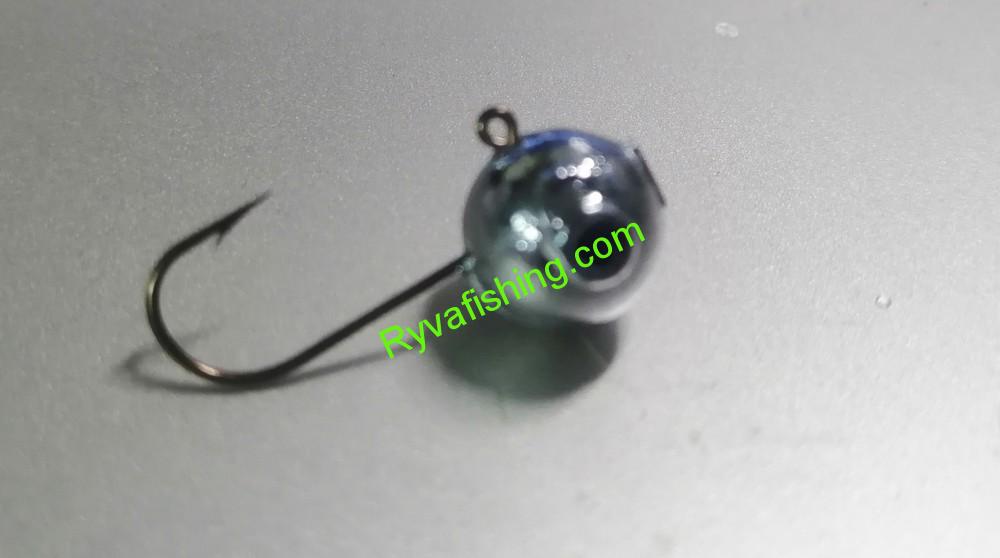 RYVAFISHING-JIGOVÁ HLAVA KOULE 7G/HÁČEK VMC 2