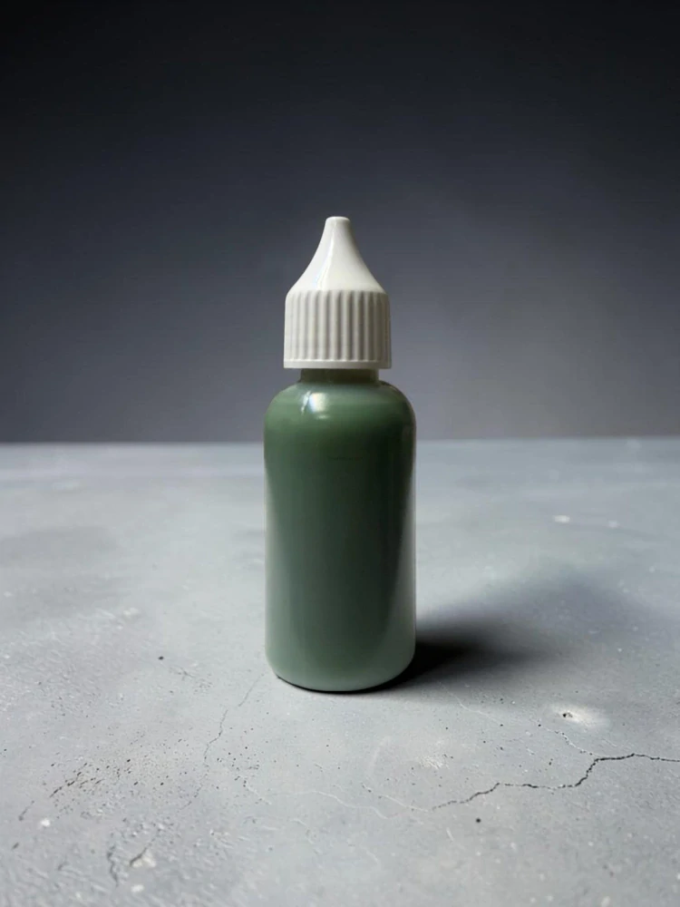 RyvaLures tekutá barva do plastisolu - Motoroil Green-Yellow 30ml