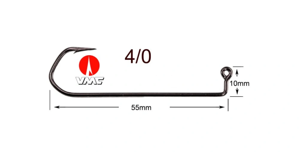 JIGOVÝ HÁČEK VMC 5150 BLACK NICKEL VEL.4/0-100KS