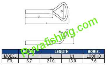 PacBay-MUŠKAŘSKÉ OČKO TIBRONZE F FLY TOP LARGE LOOP