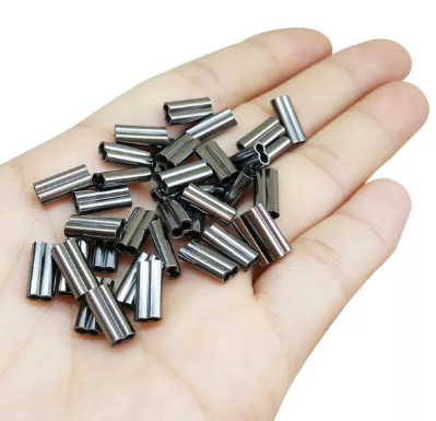 RYVAFISHING-CRIMP TUBES DOUBLE 0,8X2,0MM -50KS 
