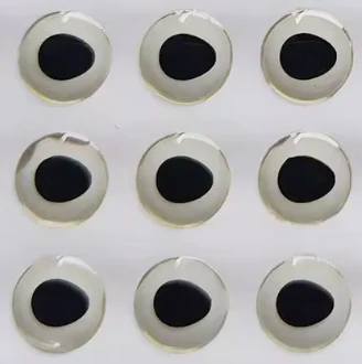 SAMOLEPÍCÍ 3D OČI TRANSPARENT-8MM 20KS