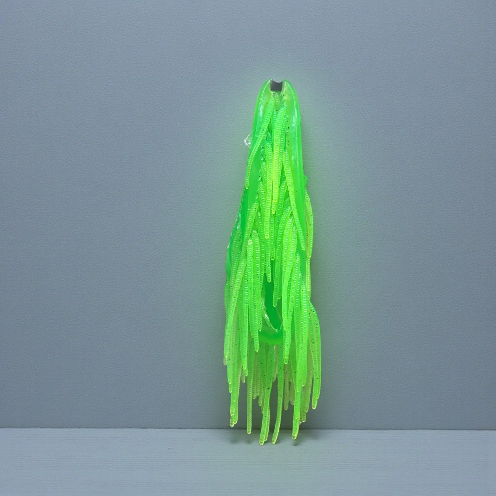 RYVALURES -  TROUT WORM 2,8" (7cm) FLUO GREEN 50KS