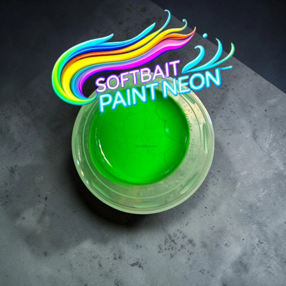 RYVALURES-SOFTBAIT PAINT NEON GREEN 30ML.