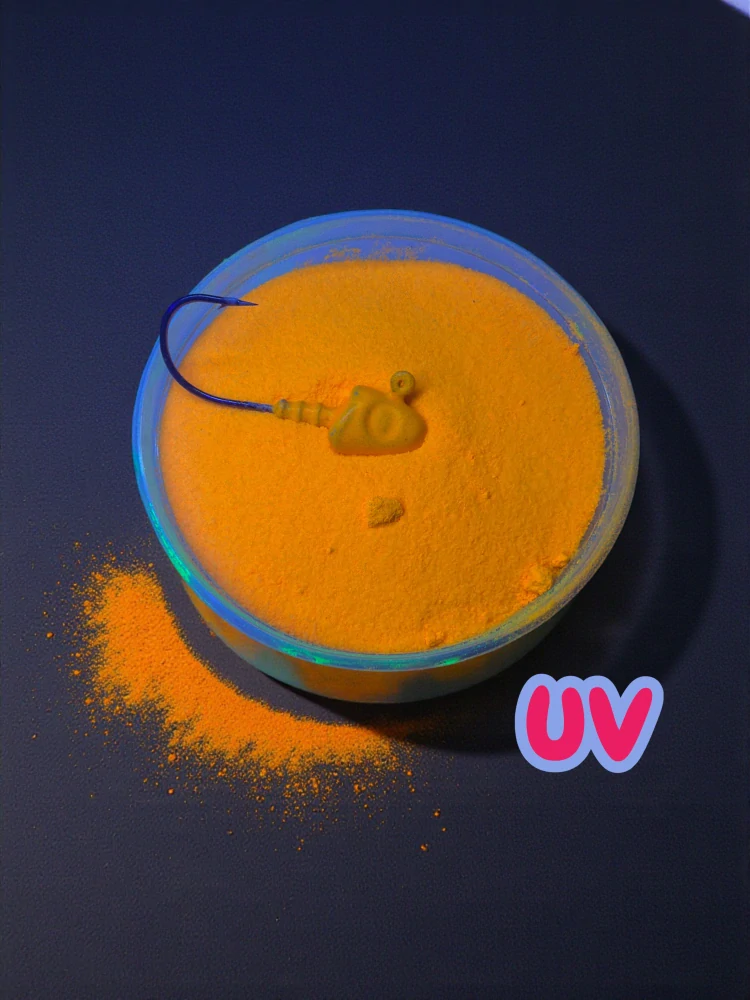 GUMOVÁ BARVA NA JIGOVÉ HLAVIČKY FLUO ORANGE 80G