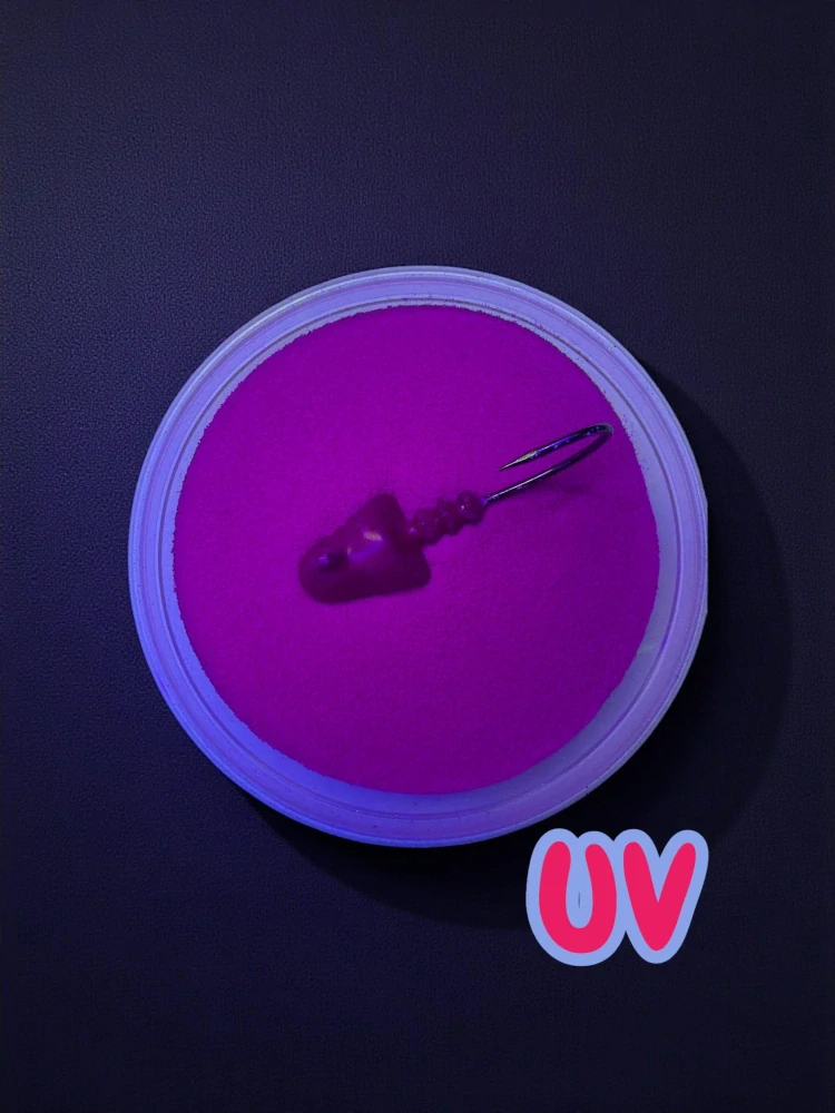 GUMOVÁ BARVA NA JIGOVÉ HLAVIČKY FLUO PURPLE 80G