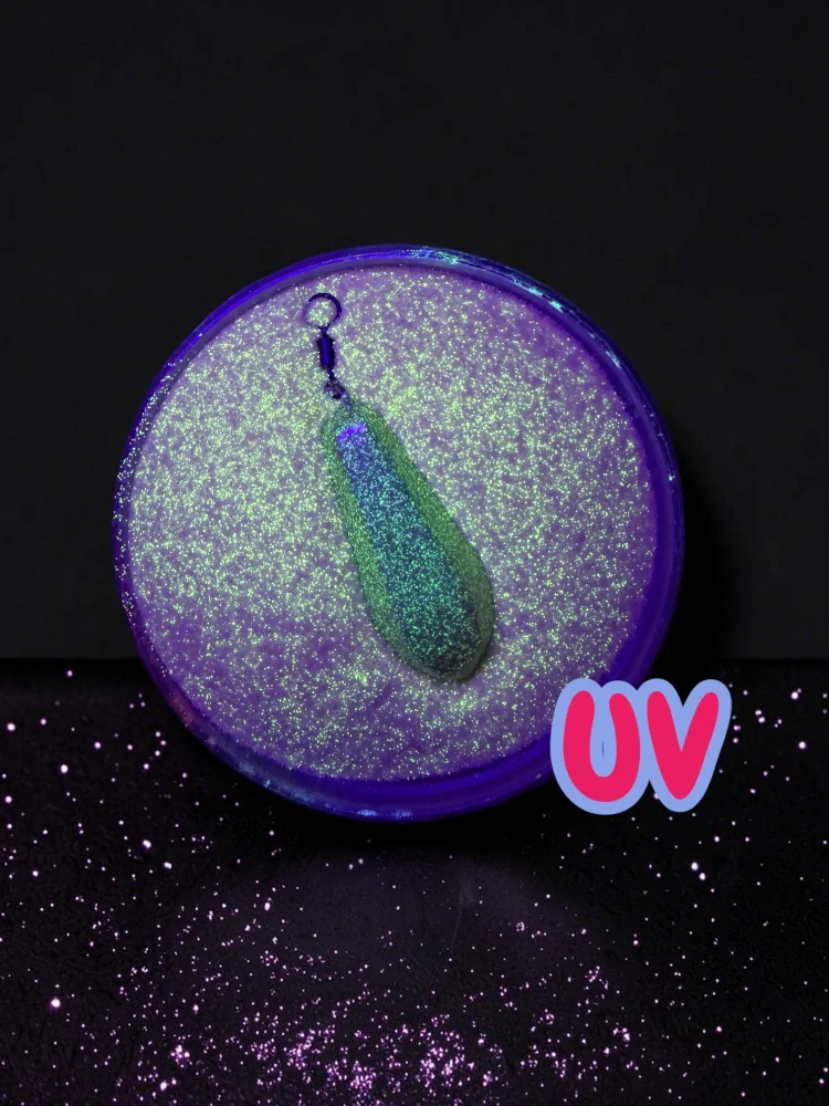 GUMOVÁ BARVA NA JIGOVÉ HLAVIČKY 3v1 PEARL GOLD YELLOW FLUO YELLOW GLITTER