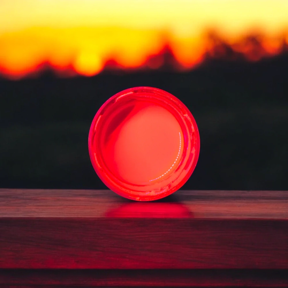 RYVALURES PLASTISOL COLOR FLUO UV JAPANESE RED 200ML.