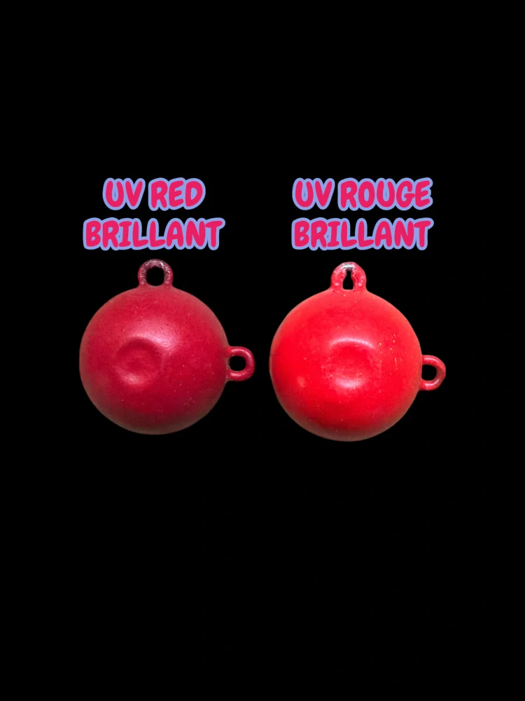 Gumová barva na jigové hlavičky UV rouge brillant 500g