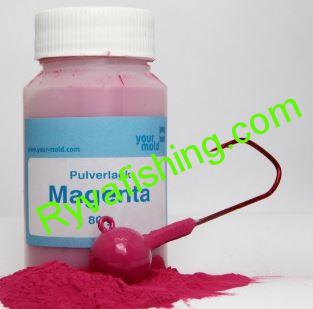 PRÁŠKOVÁ BARVA NA OLOVO PURPUROVÁ MAGENTA 1000G