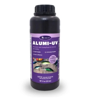 ALUMILITOVÁ ALU-UV TRANSPARENTNÍ SVĚTLEM VYTVRZUJÍCÍ PRYSKYŘICE 355ML.