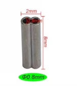 RYVAFISHING-CRIMP TUBES DOUBLE 0,8X2,0MM -50KS 