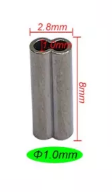 RYVAFISHING-CRIMP TUBES DOUBLE 1,0X2,0MM -50KS 