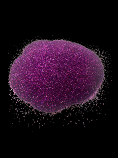 ryvalures glitter do gumových nástrah purple 0,2mm-10g