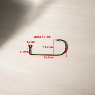 JIGOVÝ HÁČEK MUSTAD 32756 VEL 2/0-25KS