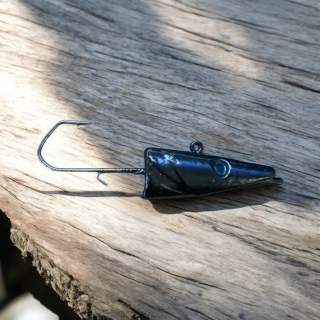 RYVALURES- JIG HLAVA POLAK VMC 100G-6/0 BLACK- 5 KS