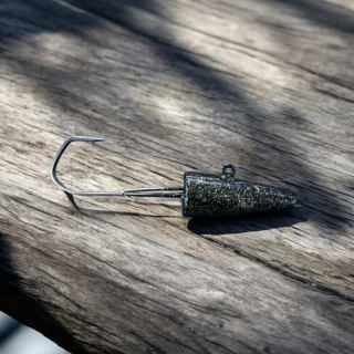 RYVALURES-JIG HLAVA POLAK VMC 60G-6/0 BLACK-SILVER HOLO 5 KS