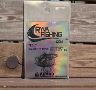 KUMHO-PSTRUHOVÉ HÁČKY S HROTEM TROUT VEL.10-10KS 