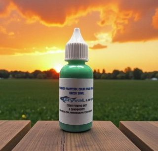 RYVALURES-PLASTISOL COLOR FLUO UV DARK GREEN 500ML.