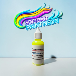 RYVALURES-SOFTBAIT PAINT UV NEON YELLOW 30ML.