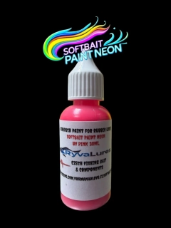 RYVALURES-SOFTBAIT PAINT NEON UV PINK 30ML.