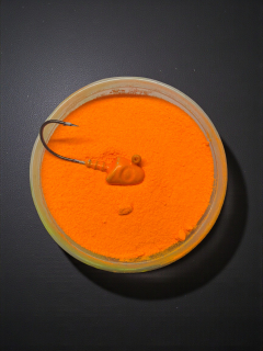 GUMOVÁ BARVA NA JIGOVÉ HLAVIČKY FLUO ORANGE 80G