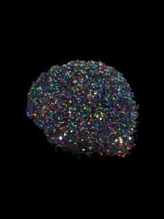 RyvaLures glitter iridescent black 20g - 1,0mm