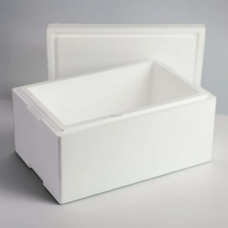 Polystyrenový box pro přepravu mraženého krmiva