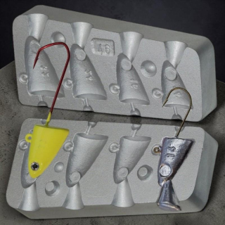 Odlévací jigová forma na hlavičky (14g, 16g, 24g, 32g) – 4 pozice